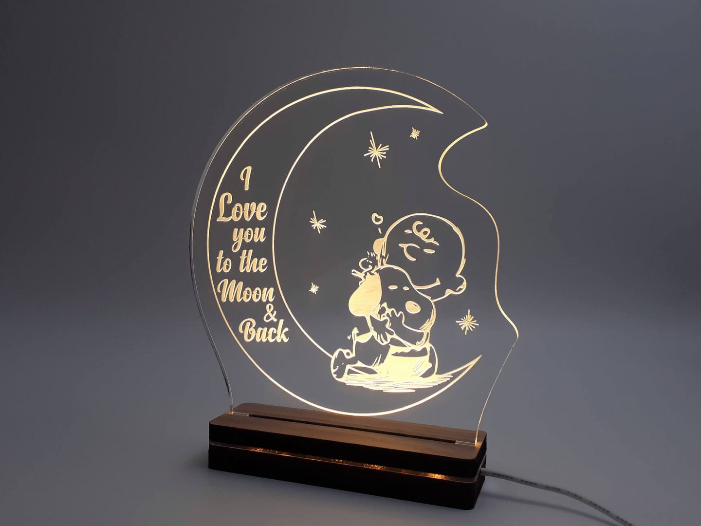 Φωτιστικό Led "Snoopy and Charlie"